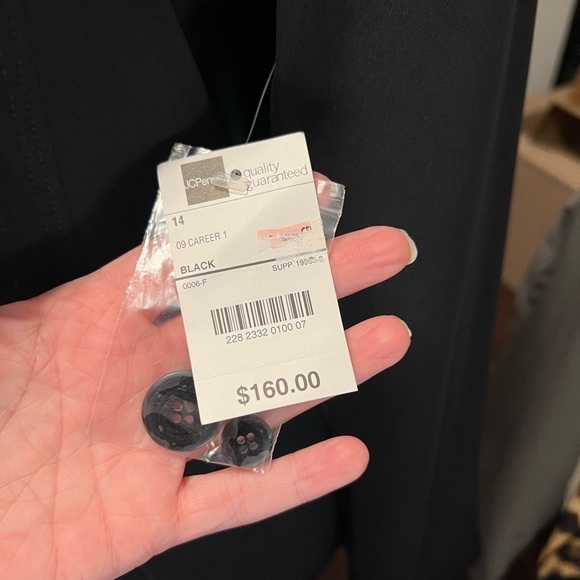 Worthington black blazer size 14 NWT - Picture 9 of 12